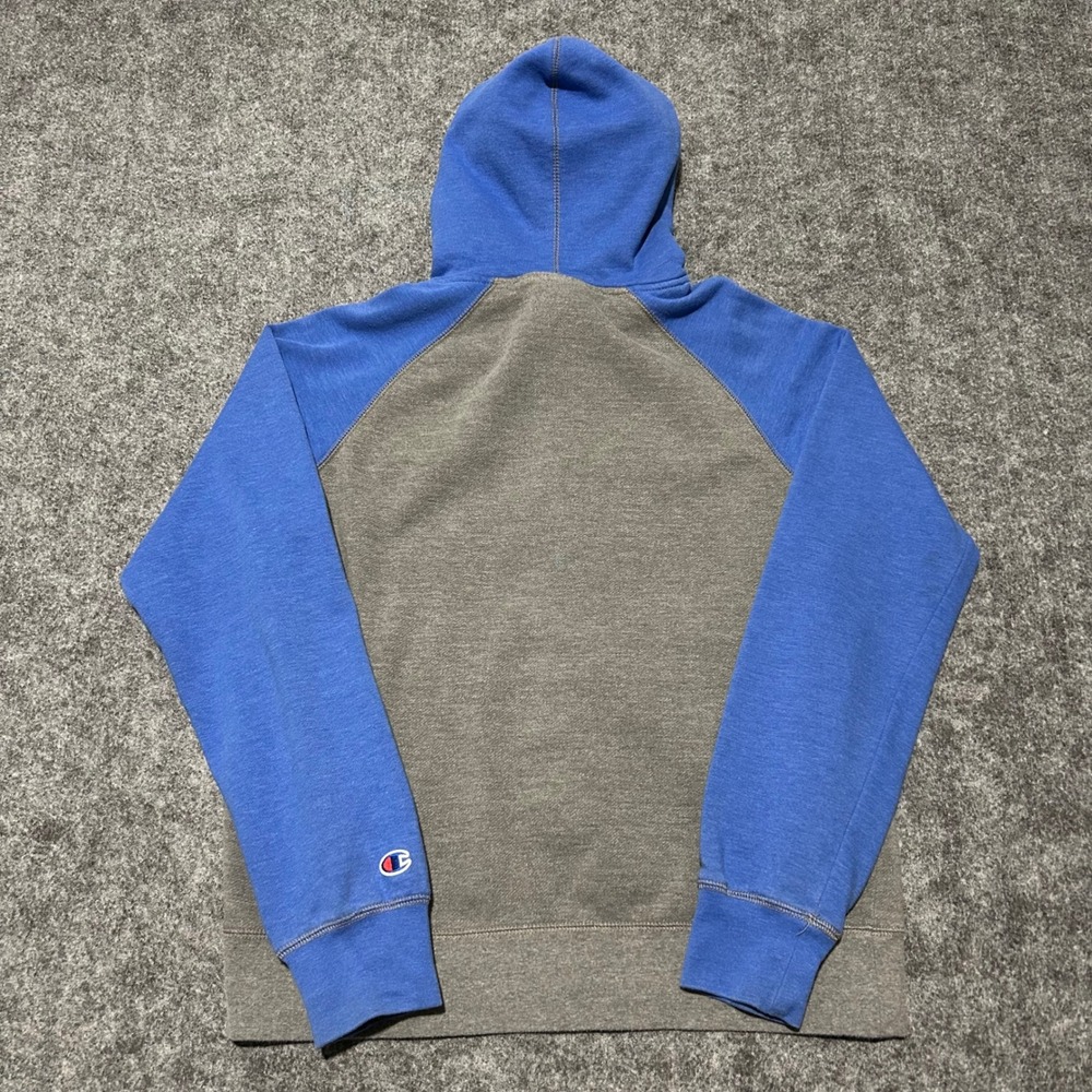 Champion UCLA Bruins Raglan Hoodie Grey Blue Collegiate Retro Size Medium - Picture 5 of 5